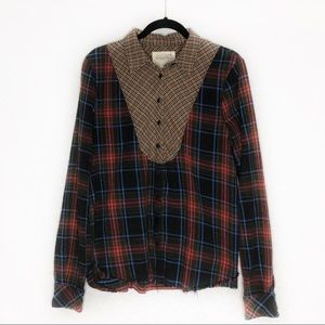 We The Free Plaid Long Sleeve Button Down Shirt